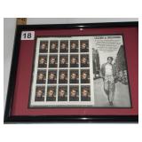 JAMES DEAN LEGENDS OF HOLLYWOOD FRAMED STAMPS.