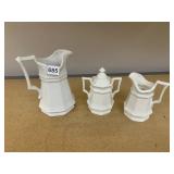 IROQUOIS HENRY FORD MUSEUM PITCHER, SUGAR BOWL.