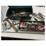 FLAMBEAU TOOLBOXES, ASSORTED HAND TOOLS.