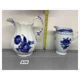 ROYAL COPENHAGEN PORCELAIN PITCHERS