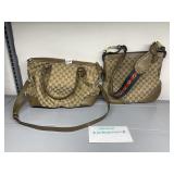 DESIGNER REPRODUCTION MONOGRAM HANDBAGS.
