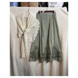 Y2K BOHO WOMEN'S SHAWL & SKIRT