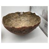 TEXTURED CERAMIC DECORATIVE BOWL, 16.5IN