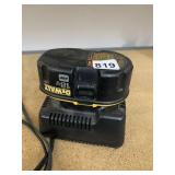 DEWALT 18V BATTERY AND CHARGER.