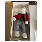 DECORATIVE RABBIT W/ GLASSES.