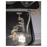 VINTAGE CAST METAL MEAT GRINDER