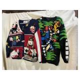 VINTAGE FUNKY 90S SWEATERS, EAGLES EYE & IB