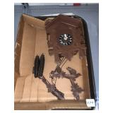GERMAN CARVED WOOD CUCKOO CLOCK