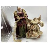 FABRIC ANGEL FIGURES, CHRISTMAS DECORATION.
