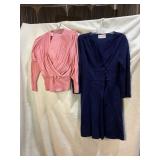 VINTAGE WOMEN'S CLOTHING, KNIT OUTFIT SIZE L,
