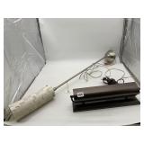 BROWN DESK LAMP & TASK LAMP.