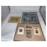 LEO BRYANT LITHO, FRAMED ART PRINTS.