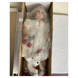 G.J. MCNEIL MERRY CHRISTMAS DOLL, 28 IN.