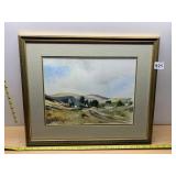 DUANE E LANCASTER JR WATERCOLOR LANDSCAPE
