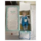 EDWIN M KNOWLES CHRISTOPHER DOLL NIB.