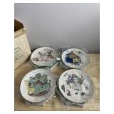 GORHAM NORMAN ROCKWELL CHINA PLATES.