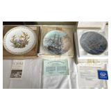 BOEHM FLEETWOOD DECORATIVE PLATES.