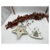 MIKASA & RADKO PORCELAIN DISHES, HOLIDAY