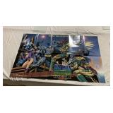 DC COMICS BATMAN VS PREDATOR POSTER, CREASE TEAR