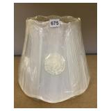 PLEATED LAMPSHADE W/ ROSETTES