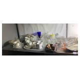 ASSORTED GLASSWARE, CERAMICS, FIGURINES