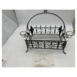 WROUGHT IRON ACANTHUS CENTERPIECE W/ CUPS.