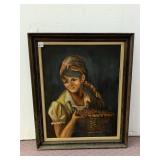 OIL PAINTING, FRAMED, SIGNED ILLEGIBLE, 27 X 33