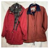 VINTAGE WOOL RICH & LL BEAN MEN'S COATS, SIZE M &