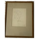 KANENITOU FRAMED DRAWING 8.5X16.75IN.