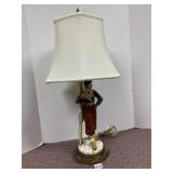 FIGURAL TABLE LAMP W/ SHADE