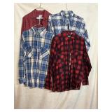 MEN'S VINTAGE SHIRTS, CK, FLANNEL & MORE, SIZE