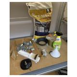 ICE MELT CALCIUM CHLORIDE PELLETS, GOO GONE GROUT
