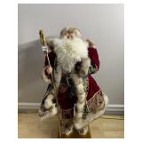 BOMBAY COMPANY SANTA CLAUS FIGURINE, 32 IN H.