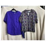 VINTAGE SAKS 5TH AVE SILK TOP SIZE L, LIZ