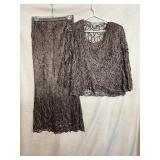 SOULMATES LACY SILK 3 PIECE OUTFIT SIZE S