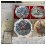CHRISTMAS COLLECTOR PLATES W/ COA.