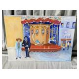 ELIZABETH DONOHUE CAROUSEL PAINTING 18X24.