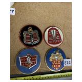 HUDSON DODGE DE SOTO PLYMOUTH EMBLEMS.