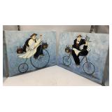 R. KUPERMAN PAINTINGS ON CANVAS.