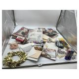 CRAFTING SUPPLIES, FABRIC, PATTERNS, DECOR.