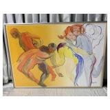 ELIZABETH DONOHUE FRAMED ARTWORK 31.5X43.5 IN.