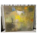 R. FARRUGGIO ABSTRACT PAINTING 37' X 40.5'