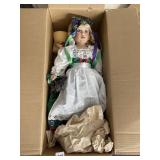 VINTAGE PORCELAIN DOLL.