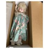 THE DOLL MAKER PORCELAIN DOLL NIB.