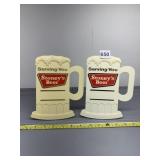 STONEY'S BEER PLASTIC ADVERTISING DISPLAY, 15IN.