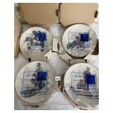 GORHAM CHINA AMERICAN ARTIST PLATES.