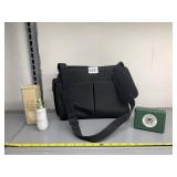 PURSE, ESTEE LAUDER FRAGRANCE, D'OR 24K SERUM,