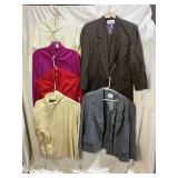 VINTAGE WOMEN'S SIZE XL/L TURTLENECKS & BLAZERS ,
