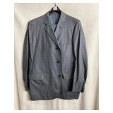 VINTAGE 1960S MEN'S LARRIMORS SUIT, CHARCOAL SIZE