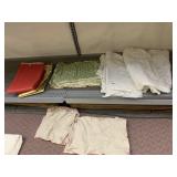 TABLE LINENS, WOVEN PLACEMATS, VINTAGE LINEN